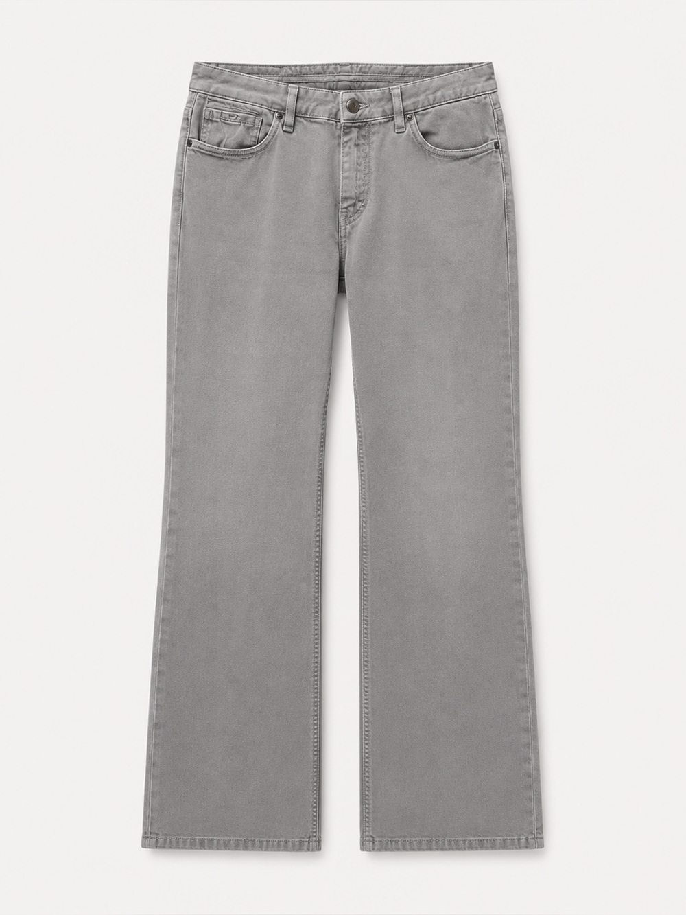 Ermenegildo Zegna Grey Straight Leg Jeans 5 Pocket Denim Pants Size 35